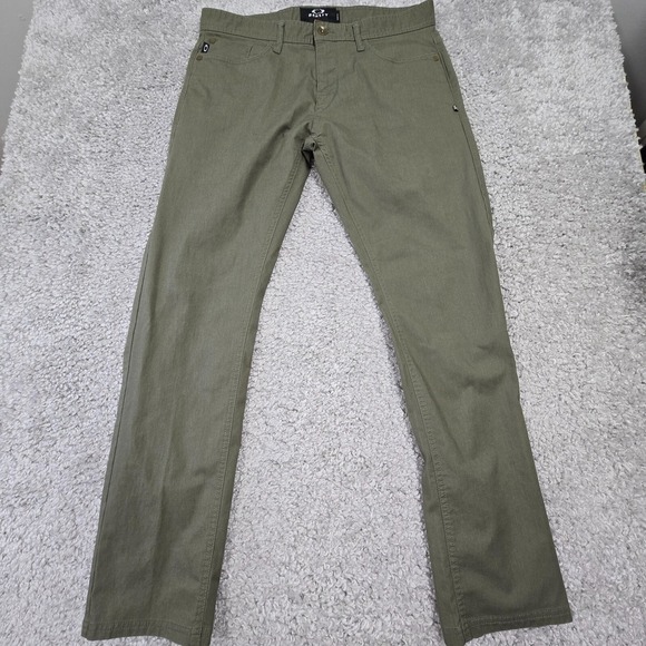 Oakley Pants Men 34x32 Green Slim Fit Straight Leg Cotton Skate Outdoor‎ Causal - Picture 1 of 11